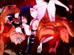  crossdressing hair_ornament japanese_clothes kimono kl multiple_boys naruto naruto_(series) uchiha_sasuke uzumaki_naruto 