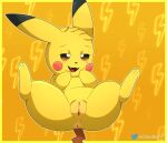  anus belly black_body black_ears black_fur blonde_hair brown_eyes brown_tail cloudeon fangs female feral fur generation_1_pokemon genitals hair hi_res hindpaw looking_at_viewer mammal multicolored_body multicolored_ears multicolored_fur murid murine nintendo open_mouth paws pikachu pokemon pokemon_(species) pussy rat red_body red_fur rodent signature slightly_chubby solo teeth tongue twitter two_tone_body two_tone_ears two_tone_fur video_games white_eyes yellow_body yellow_ears yellow_fur 