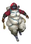  2021 anthro black_body black_fur boots cettus clothing domestic_cat felid feline felis female footwear fur gloves handwear hi_res holding_object mammal overweight overweight_anthro overweight_female sarka_svobodova shoes simple_background solo spacesuit tools white_background wrench 