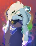  anthro artesderatzyu asriel_dreemurr_(god_form) black_sclera bodily_fluids boss_monster bovid caprine clothing crying fangs floppy_ears frown fur goat hi_res horn jewelry looking_at_viewer male mammal necklace robe solo standing star tears teeth tunic undertale undertale_(series) white_body white_fur 