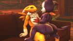  anthro aryentai balls bandai_namco big_balls big_breasts breast_grab breast_play breasts canid canine christmas couch_sex digimon digimon_(species) duo female fox genitals hand_on_breast hi_res holidays humanoid imp impmon male male/female mammal mostly_nude nude penetration renamon romantic romantic_couple sex vaginal vaginal_penetration 