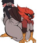  absurd_res all_fours angry anthro avian beak big_breasts big_butt black_body black_hair bovid breasts butt caprine doggystyle duo female from_behind_position fur generation_6_pokemon goat grey_body hair hair_over_eyes hi_res isolatedartest looking_back male male/female mammal markings maya_(isolatedartest) mole_(marking) multicolored_body multicolored_fur nintendo nude open_mouth pokemon pokemon_(species) red_body red_fur sex simple_background standing talonflame thick_thighs tom_(isolatedartest) tongue tongue_out white_background wide_hips 