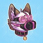  anthro canid canine collar fiz_(carbonated_fox) fox hypnosis hypnotic_visor icon kiwyne male mammal mind_control muzzle_(object) muzzled petplay roleplay solo submissive submissive_male tag 