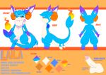  absurd_res anthro blue_eyes chest_tuft exotic_species fishcat hi_res inner_ear_fluff laila_zephyrine male orange_eyes plushcrochet solo tuft unusual_anatomy unusual_tail 