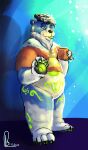  absurd_res anthro bear beverage coffee fur hi_res male mammal slightly_chubby solo 