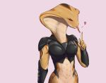  &lt;3 abs alien anthro armor athletic athletic_anthro athletic_female blush breasts clothed clothing female fingers forked_tongue gesture hi_res medium_breasts non-mammal_breasts pupils red_eyes red_sclera reptile scalie slit_pupils snake solo suggestive suggestive_gesture tongue tongue_out viper_(x-com) wallross x-com 