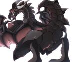  absurd_res crude_b dragon duel_monster female genitals hi_res pussy red-eyes_black_dragon solo yu-gi-oh! 
