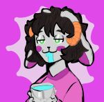  absurd_res ambiguous_gender anthro bodypaint bovid caprine drinking girly goat hair hi_res long_hair mammal meme painting sheep silly solo unknown_artist zell(zelldasheepy) 
