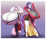 anthro anthrofied big_breasts blues64 breasts cleavage clothed clothing duo equid equine friendship_is_magic hasbro hi_res horn huge_breasts hyper hyper_breasts mammal marauder6272 my_little_pony rarity_(mlp) sibling sister sisters sweetie_belle_(mlp) unicorn 