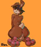  absurd_res anthro anus arched_back backwards_baseball_cap backwards_hat baseball_cap big_butt butt cereal clothing crouching dreadlocks feet food foot_fetish foot_focus genitals girly hat headgear headwear hi_res highlights_(coloring) hindpaw lagomorph leporid male mammal mascot nesquik nesquik_bunny paws penis rabbit shaded small_penis solo spread_anus spread_butt spreading thick_thighs vjsins wide_hips 