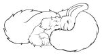  absurd_res anthro digital_media_(artwork) felid fluffy hi_res jaguar lagomorph leporid male mammal monochrome pantherine rabbit solo spottycat tail tasho_(jagrabbit) 