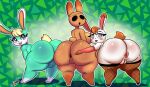  &lt;3_pupils animal_crossing anthro anus backsack balls bedroom_eyes bent_over big_breasts big_butt blonde_hair blue_eyes blush breasts brown_body brown_hair butt clothing coco_(animal_crossing) empty_eyes female genitals green_body grey_eyes group hair hand_on_butt hi_res huge_butt lagomorph leg_markings legwear leporid looking_at_viewer looking_back male mammal markings narrowed_eyes nintendo nude open_mouth pupils pussy rabbit sasha_(animal_crossing) scut_tail seductive short_tail side_boob socks_(marking) tail thick_thighs thigh_highs tibbs tiffany_(animal_crossing) trio white_body white_pupils wide_hips 
