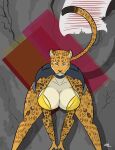  absurd_res anthro big_breasts big_butt breasts butt felid female hi_res humanoid hybrid jack-o&#039;_pose leopard looking_at_viewer mammal orangina pantherine panthra78 pose solo 
