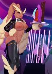  2022 anthro areola big_breasts breasts butt clothing dildo female gardevoir generation_3_pokemon generation_4_pokemon generation_7_pokemon group hayashi_(artist) hi_res legwear looking_at_viewer lopunny nintendo nipples pokemon pokemon_(species) salazzle sex_toy 