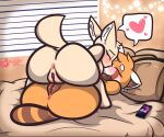  &lt;3 2022 6:5 absurd_res aggressive_retsuko ailurid anthro anus artist_name bed bedding big_butt black_nose blush breasts brown_bedding brown_body brown_fur brown_inner_ear brown_pillow butt canid canine cellphone digital_media_(artwork) duo eyebrows eyelashes eyes_closed female female/female fennec fenneko fox from_front_position fur furniture genitals head_tuft hi_res inner_ear_fluff inside kissing kissing_with_both_sets_of_lips mammal markings mating_press multicolored_body multicolored_fur nipples on_bed orange_body orange_fur phone pillow pink_anus pussy raised_tail red_panda retsuko sanrio sex shnuzzlez speech_bubble striped_body striped_fur striped_markings striped_tail stripes tail tail_markings tan_body tan_fur tribadism tuft vaginal white_body white_ears white_eyebrows white_fur white_inner_ear 