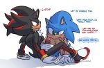  anthro balls clothing duo eulipotyphlan flaccid footwear genitals gloves handjob handwear hedgehog hi_res male male/male mammal penile penis sega sex shadow_the_hedgehog shoes sonic_the_hedgehog sonic_the_hedgehog_(series) sonicinmind tongue tongue_out 