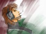  beard brown_hair cigarette cigarettes facial_hair iroquois_pliskin lowres metal_gear metal_gear_(series) metal_gear_solid solid_snake 