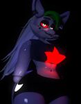  2022 3d_(artwork) absurd_res animatronic breasts canid canine canis clothing digital_media_(artwork) ear_piercing female five_nights_at_freddy&#039;s five_nights_at_freddy&#039;s:_security_breach geometryboymejia hair helluva_boss hi_res looking_at_viewer loona_(helluva_boss) machine mammal navel open_mouth piercing robot roxanne_wolf_(fnaf) roxloona_(geometryboymejia) scottgames solo white_body wolf 