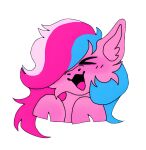  alpha_channel anonymous_artist blush candy cotton_candy dessert equid equine eyes_closed fan_character female feral food fur hair hasbro hi_res hooves hooves_in_air horse mammal multicolored_hair my_little_pony open_mouth pink_body pink_fur pony rileypony solo tongue 