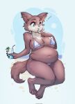  2022 alcohol anthro back_rolls beach beastars belly belly_folds belly_overhang beverage big_breasts bikini breasts canid canine canis chubby_belly clothing cocktail digitigrade female hi_res holding_beverage holding_object juno_(beastars) love_handles mammal muffin_top navel outside pudgy_belly seaside skimpy_bikini slightly_chubby solo spuydjeks string_bikini summer swimwear tight_clothing wolf 