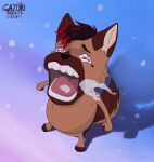  anthro canid canine canis colored crying_chopper domestic_dog gazuki hi_res male mammal meme nude one_piece simple_background snow solo tony_tony_chopper winter 