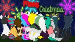  16:9 ambiguous_gender anonymous_artist christmas equid equine fan_character female feral fireworks fur group hair hasbro holidays horn horse male mammal multicolored_body multicolored_fur multicolored_hair my_little_pony pegasus pony rileypony unicorn widescreen wings 