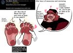  &lt;3 2022 5_toes anthro bear blarf022 bodily_fluids disembodied_hand drooling english_text feet female foot_fetish foot_focus foot_rub hi_res humanoid_feet looking_pleasured mammal pawpads plantigrade saliva sherry_bear_(blarf022) sitting smelly smelly_feet text toes 