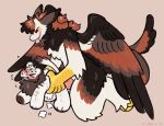  &gt;_&lt; 2022 animate_inanimate anthro anthro_penetrating arm_tuft birdpaw_(artist) black_hair blush brown_body brown_feathers brown_mane cheek_tuft digital_media_(artwork) dragon duo elbow_tuft eyes_closed facial_tuft feathered_dragon feathered_tail feathers felid full-length_portrait fur furred_dragon fursona_(birdpaw) genitals hair hi_res knee_tuft kneeling knot leg_tuft lion living_plushie male male/male male_penetrated male_penetrating male_penetrating_male mammal mane multicolored_body multicolored_feathers orange_body orange_feathers orange_hair orgasm pantherine penetration penis pink_nose pink_penis pink_tongue plushie plushie-like plushification plushophilia portrait sex three-quarter_view tongue tuft white_body white_face white_feathers white_fur yellow_talons 