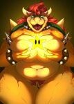  absurd_res anthro big_breasts bowser bracelet breast_grab breasts collar crossgender female genitals green_body hair hand_on_breast hi_res horn jewelry koopa long_hair mario_bros nintendo not_furry nude open_mouth pussy red_hair scalie sharp_teeth shell smile solo spiked_bracelet spiked_collar spiked_shell spikes spikes_(anatomy) standing star teeth tolerain turtle_shell yellow_body 