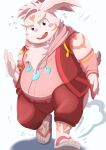  2022 5_toes absurd_res anthro barefoot belly chanclas chubby_male clothed clothing daddy_kink father feet flip_flops foot_fetish foot_focus footwear hi_res humanoid_hands inaba_(tas) inugamihito kemono lagomorph leporid lifewonders male mammal musclegut overweight overweight_male parent pawpads pink_body rabbit sandals slightly_chubby solo toes tokyo_afterschool_summoners 