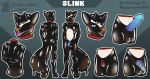  anthro balls bdsm big_balls big_penis bondage bound canid canine canis chastity_cage chastity_device clothing genitals hi_res latex latex_suited male mammal penis rubber rubber_band rubber_clothing rubber_suit slink smile solo tenkelly wolf 