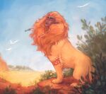  absurd_res felid feline felis feral gorbitu hair hi_res himmis lion lomibu male mammal mane mythological_sphinx mythology orange_hair orange_mane pantherine paws solo tattoo 