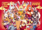  2023 6+girls :3 adapted_costume alcohol animal_ears arms_behind_head bamboo_steamer baozi beastars beer beer_mug biceps blonde_hair blush boku_no_hero_academia bowl bracelet breasts brown_fur buck_teeth bunnie_rabbot carrot carrot_(one_piece) carrot_print chair chili_dog china_dress chinese_clothes chinese_zodiac cleavage_cutout clothing_cutout crossed_legs crossover cup dark-skinned_female dark_skin dress drinking_glass eating elbow_gloves eyeshadow fake_animal_ears final_fantasy final_fantasy_xii floral_print food food_print fork fran_(ff12) furry furry_female gloves green_eyes grey_fur grey_hair hair_over_one_eye happy_new_year haru_(beastars) jessica_rabbit jewelry judy_hopps lipstick lola_bunny looney_tunes makeup meat mechanical_arms mechanical_legs mike_luckas mirko mug multiple_crossover multiple_girls muscular muscular_female new_year noodles one_piece plate purple_eyes purple_eyeshadow purple_gloves rabbit_ears rabbit_girl rabbit_tail ramen red_eyes red_lips single_mechanical_arm sonic_(series) sonic_the_hedgehog_(satam) space_jam spiked_bracelet spikes spoon table tail teeth trait_connection upper_teeth_only viera white_fur white_gloves who_framed_roger_rabbit year_of_the_rabbit zootopia 