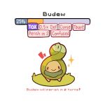  :&gt; blush_stickers budew commentary english_commentary english_text gameplay_mechanics grass health_bar highres looking_at_viewer no_humans notice_lines pokemon pokemon_(creature) pokemon_showdown simple_background smile sparkle tiki_(tikivt) white_background 