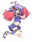  1girl cheerleader duel_monster freya,_spirit_of_victory korican monster purple_hair solo yu-gi-oh! 