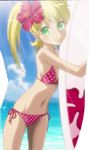  absurdres bikini cap fanservice highres screencap shishidou_nami sora_wo_kakeru_shoujo surfboard swimsuit 