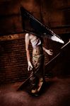  blood cosplay full_body gender_swap genderswap helmet photo pyramid_head silent_hill silent_hill_(movie) solo 