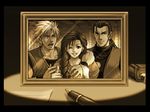  art_of_fighting braid king_of_fighters portrait robert_garcia ryou_sakazaki ryuko_no_ken ryuuko_no_ken sakazaki_ryo sakazaki_yuri sepia sinlgle_braid snk yuri_sakazaki 