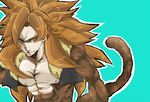  blue_eyes dragon_ball dragon_ball_gt dragonball dragonball_gt dragonball_z gogeta long_hair male male_focus tail 