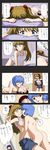  1boy 3girls all_fours angry apple2e aqua_eyes ass ayanami_rei back bisexual_(female) blue_eyes blue_hair breast_press breasts brown_hair closed_eyes comic drunk from_behind from_below girl_on_top groin highres ikari_shinji katsuragi_misato kiss long_hair looking_back lying medium_breasts multiple_girls navel neon_genesis_evangelion nipples nude on_stomach open_mouth panties panty_pull partially_translated pillow pulled_by_another red_eyes shikinami_asuka_langley shirt_lift short_hair shorts shorts_pull shouting sleeping smile souryuu_asuka_langley striped striped_panties surprised tank_top thinking translation_request underwear walk-in 