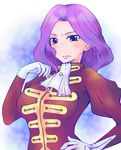  breasts code_geass cornelia_li_britannia female gloves gradient gradient_background long_hair military military_uniform purple_eyes purple_hair purple_lips solo uniform yutaka_yuu_karasuma 