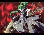  aq_interactive arcana_heart atlus examu green_hair school_uniform schoolgirl sword tokinomiya_kamui weapon 