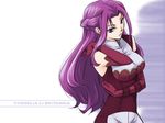  1girl breasts code_geass cornelia_li_britannia elbow_gloves female gloves joe-k long_hair purple_eyes purple_hair solo 