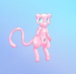  ambiguous_gender animate_inanimate blue_background blue_eyes digital_drawing_(artwork) digital_media_(artwork) featureless_crotch feral floating generation_1_pokemon glistening glistening_body gradient_background hi_res inflatable legendary_pokemon living_inflatable mew_(pokemon) mintychipart monotone_body nintendo pink_body pokemon pokemon_(species) shaded simple_background solo tail 