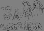  absurd_res chien-pao generation_9_pokemon grey_background hi_res jagrabbit lagomorph legendary_pokemon leporid male mammal nintendo pokemon pokemon_(species) rabbit simple_background sketch sketch_page 