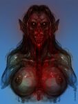  2022 anthro blood bodily_fluids breasts female gore humanoid neurodyne nipples solo teeth unknown_species vampire 