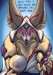  anthro bedroom_eyes breasts canid canine female fox hasbro hi_res inviting light_paws_emperor&#039;s_voice magic:_the_gathering mammal narrowed_eyes presenting presenting_breasts queblock seductive solo wizards_of_the_coast 