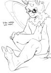  2022 anthro arthropod blush claws danny_(m0ffedup) digital_drawing_(artwork) digital_media_(artwork) english_text eyewear feet foot_focus fur glasses hair hi_res insect kyrosh lepidopteran looking_at_viewer male monochrome moth signature simple_background smile solo text toe_claws wings 