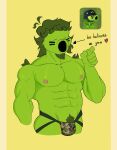 &lt;3 2022 abs absurd_res big_muscles bulge clothed clothing electronic_arts elemental_creature elemental_humanoid english_text eyes_closed flora_fauna furrz green_body green_hair green_pubes hair hi_res humanoid jockstrap jockstrap_only male mega_gatling_pea_(pvz) muscular muscular_humanoid muscular_male nipples open_mouth peashooter_(pvz) pink_nipples plant plant_humanoid plants_vs._zombies popcap_games pubes solo standing text topless underwear underwear_only 