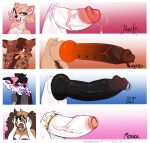  accessory animal_genitalia anthro balls big_balls big_nose big_penis bird_dog black_hair black_penis blue_eyes blush brown_body brown_fur brown_nose canid canine canis cavalier_king_charles_spaniel chostrawbie cock_ring domestic_dog erection foreskin fox frenum_ladder frenum_piercing fur genital_piercing genitals gold_ring group gynomorph hair hi_res huge_penis humanoid_genitalia hunting_dog hybrid_genitalia hybrid_penis hyper hyper_genitalia hyper_penis intersex jewelry julip_(chostrawbie) knot ladder_piercing maeve_(chostrawbie) mammal maned_wolf monika_(chostrawbie) orange_penis penis penis_accessory penis_jewelry penis_piercing penis_size_chart phoebe_(chostrawbie) piercing pink_body pink_fur retracted_foreskin sheath shiba_inu simple_background smile spaniel spitz tan_body tan_fur toy_dog vein veiny_penis white_body white_fur white_penis 